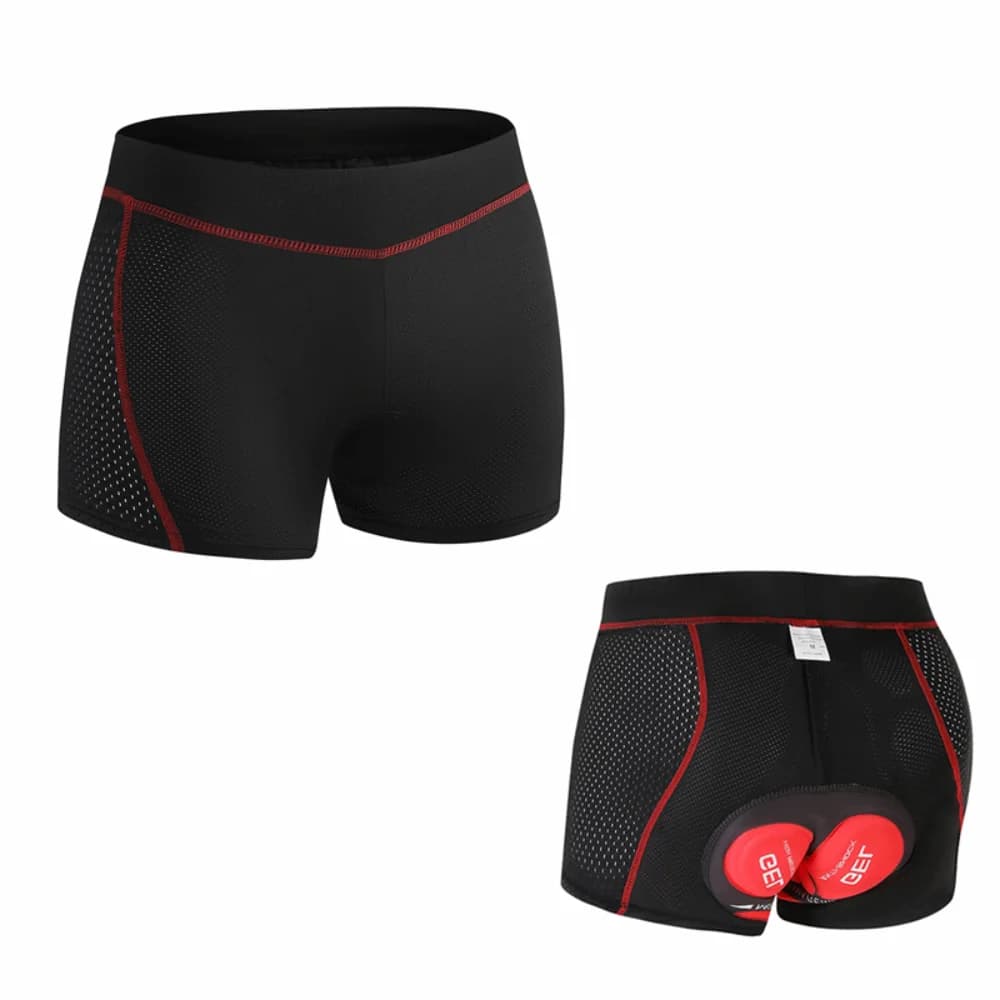 Breathable Mens Cycling Underwear 3D Padded Shock Absorption Cycling Shorts Comfortable Fit Lightweight Bike Underpants