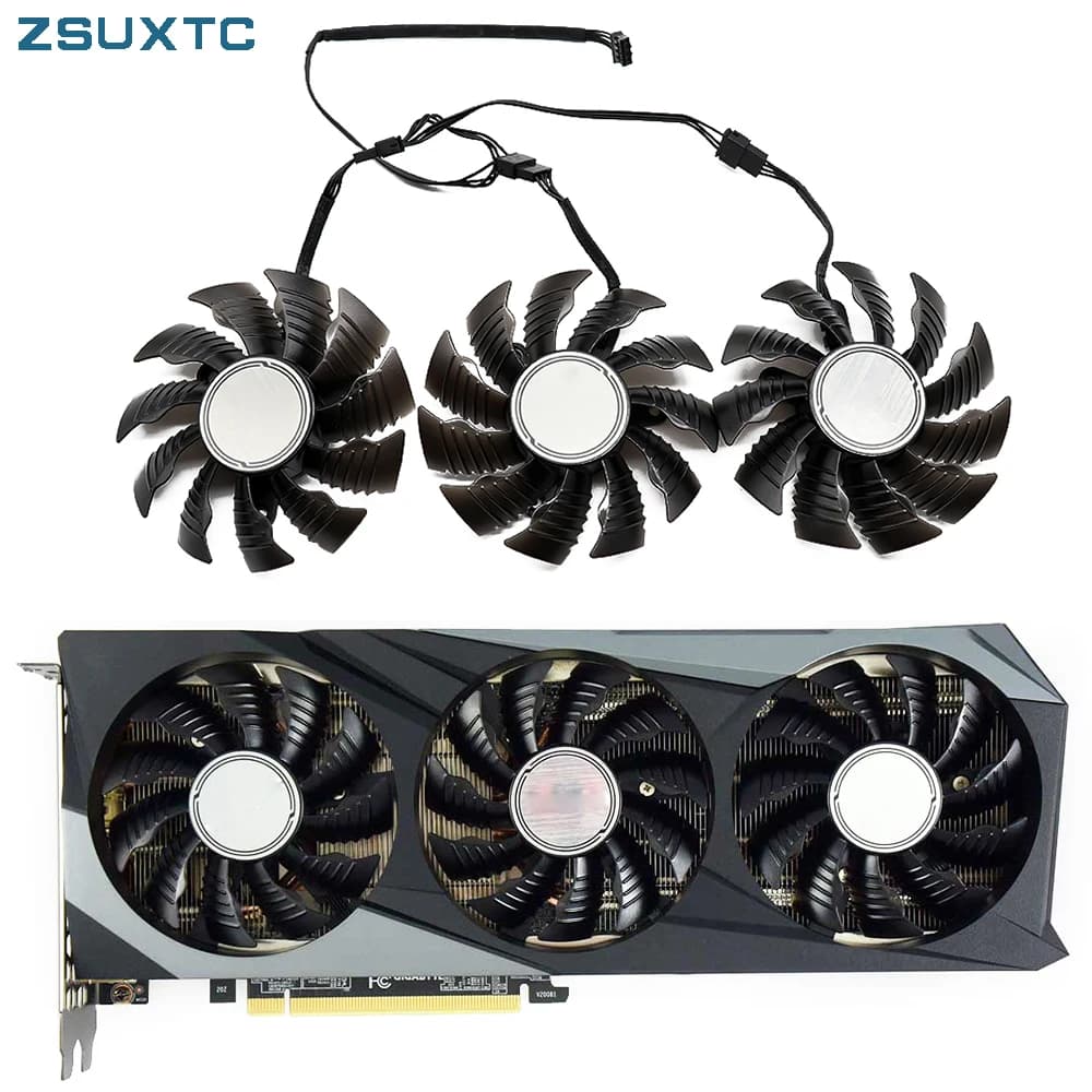 GPU fans PLA09215S12H T129215BU RTX 3070 RX6800 XT for graphics cards Gigabyte RX 6900XT 6800XT 6800 GAMING OC