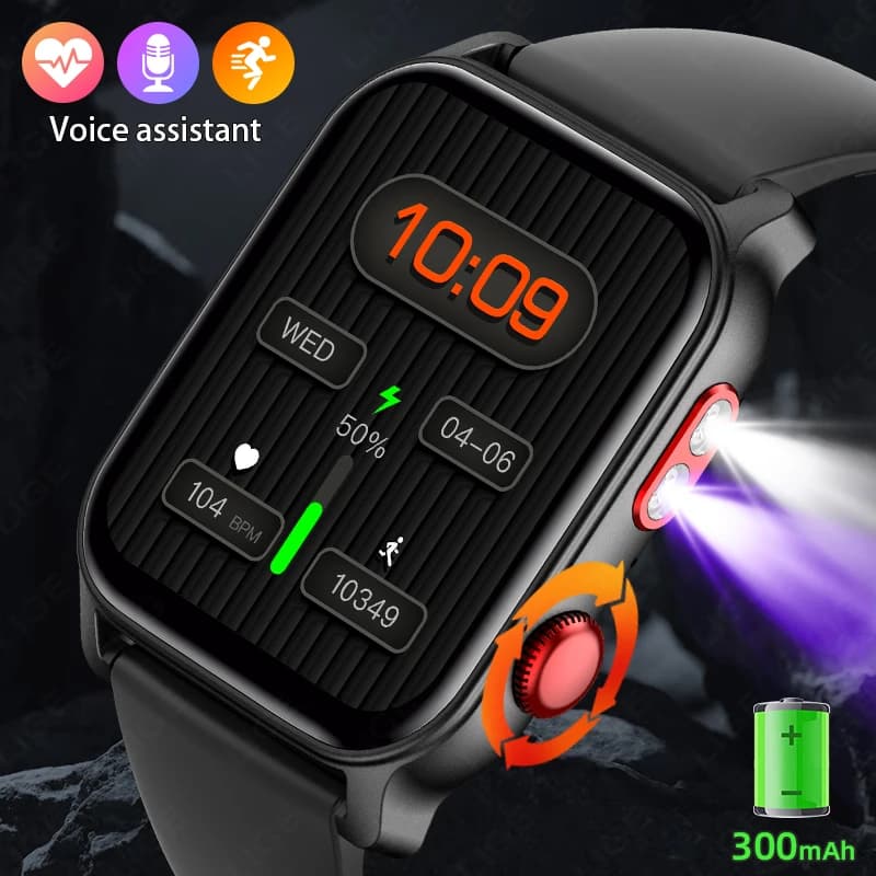 LIGE Nuovo Smart Watch Uomo Donna 1.83 pollici Bluetooth Chiamata Messaggio Promemoria Monitoraggio della salute 24 ore su 24 Smart Watch per sistema operativo Android