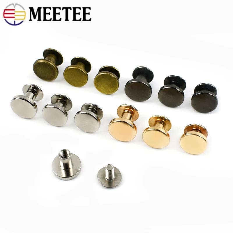 10/20/30/50 Pz 5-8mm Vite In Metallo Pulsante Del Chiodo per Abbigliamento Giacca Borsa Bottoni Cinture Cappotto Rivetti Fibbia Accessori Per Cucire FAI DA TE