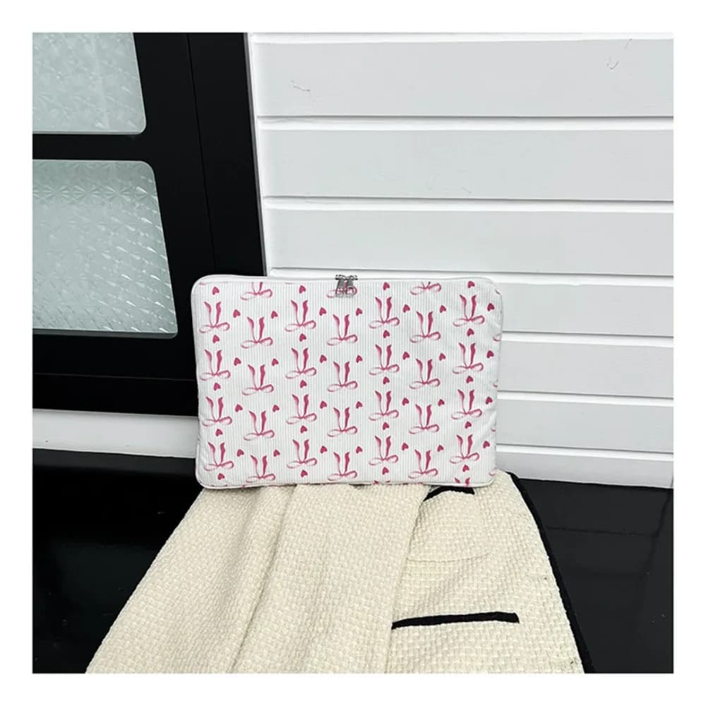 Nuova custodia per laptop con stampa Bow, custodia protettiva per tablet leggera e antiurto, custodia protettiva per laptop per la scuola