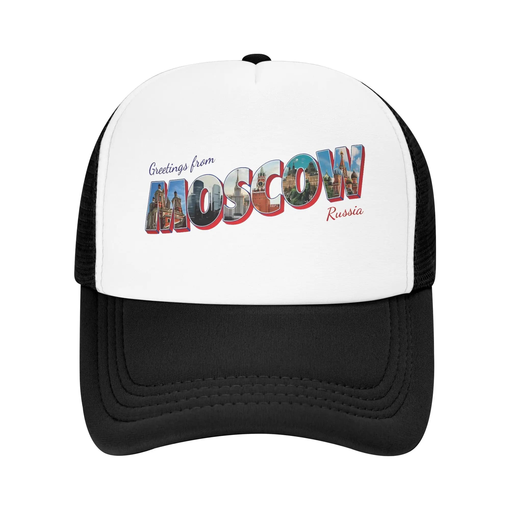 Greetings From Moscow In Russia Vintage Style Retro Souvenir Baseball Cap Outdoor Gym Sun Hats Couple Women Baseball Caps