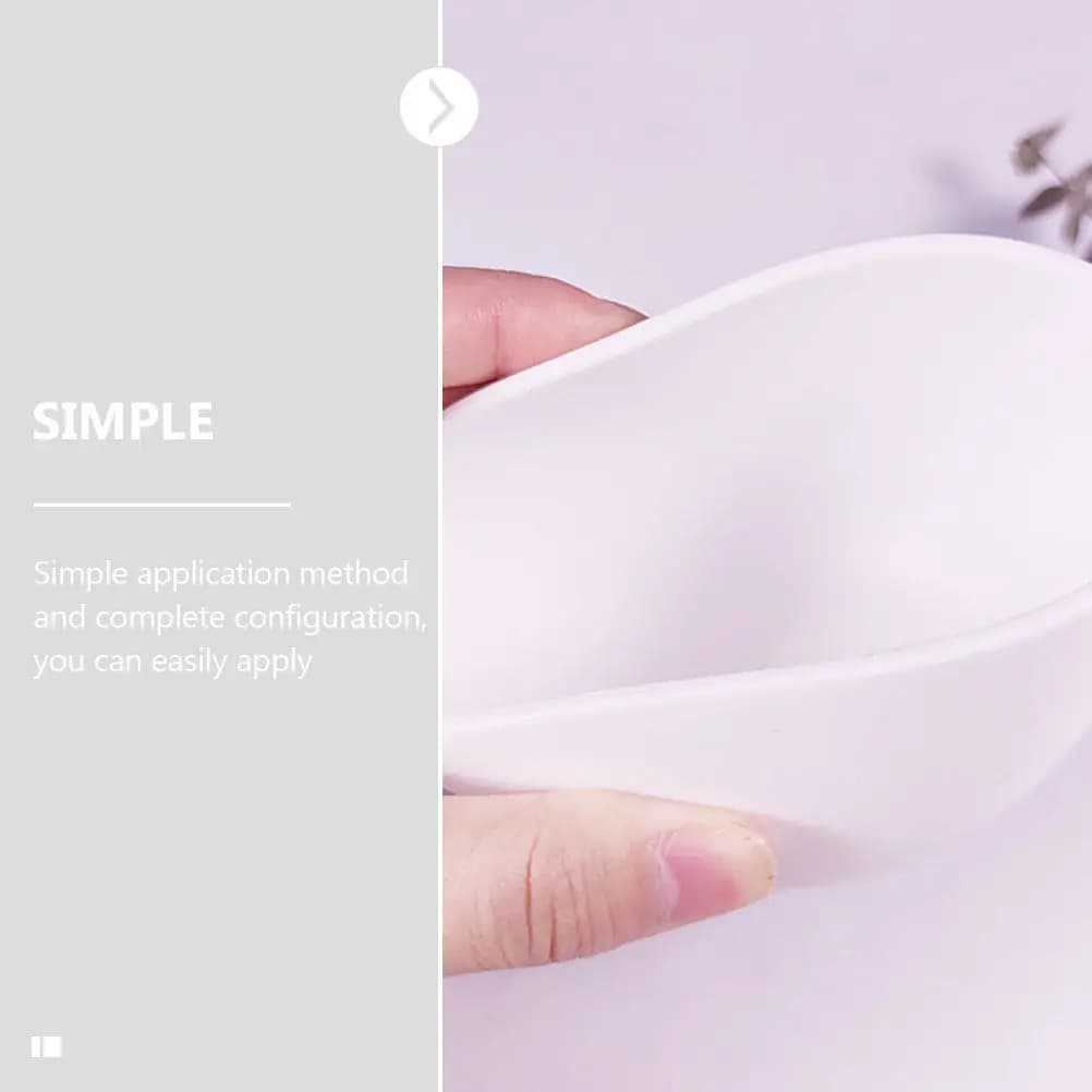 Set di 1 Ciotola in Silicone per Miscelare Maschere, Kit di Strumenti Fai-da-Te per Maschere Facciali, Accessori per Spa, per Maschere Fatte in Casa, Miscelazione di Oli per Capelli, Forniture di Bellezza