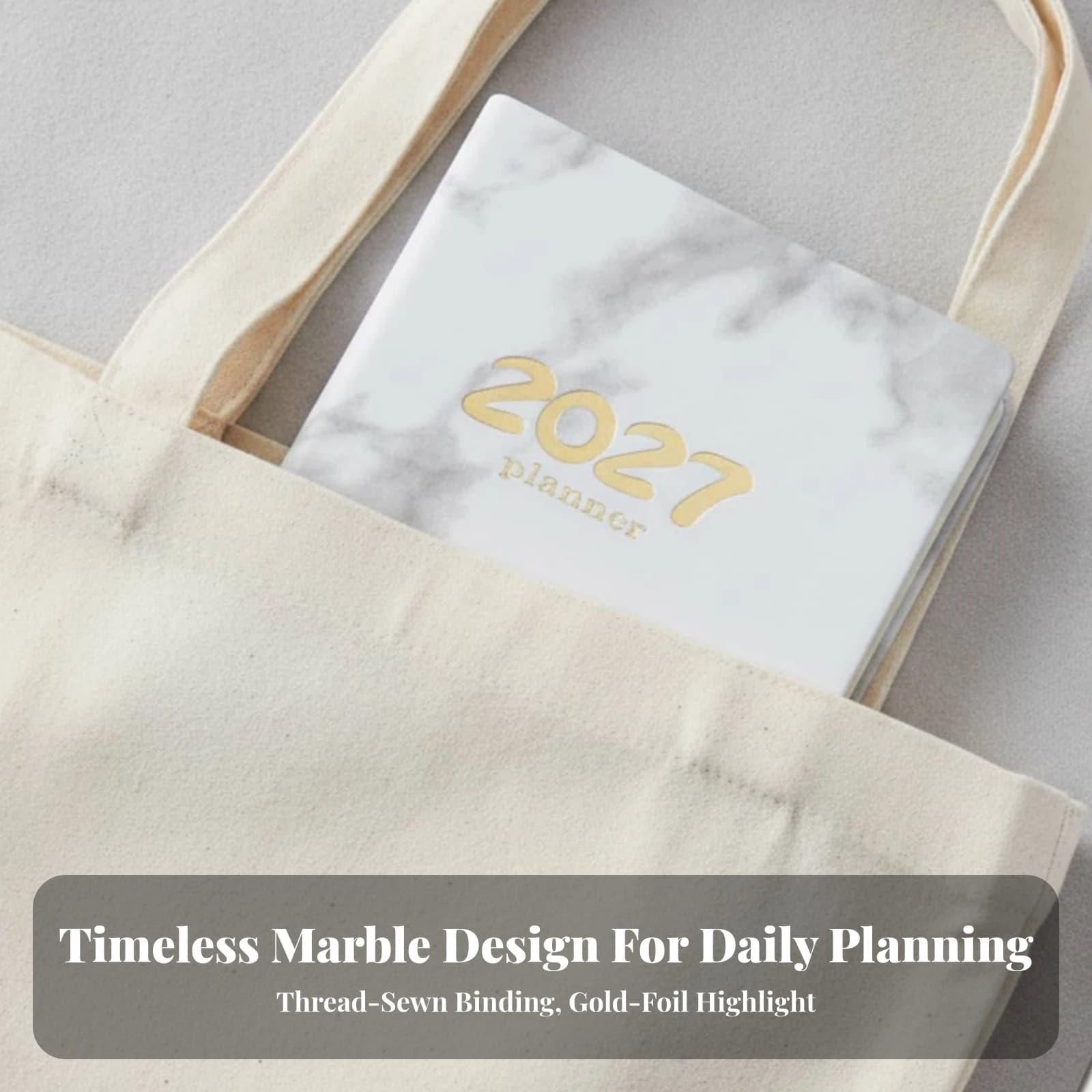 2027 English Planner Notebook Productivity A6 Planner Notebook Appointment Book Travel-Friendly Slim for Professionals