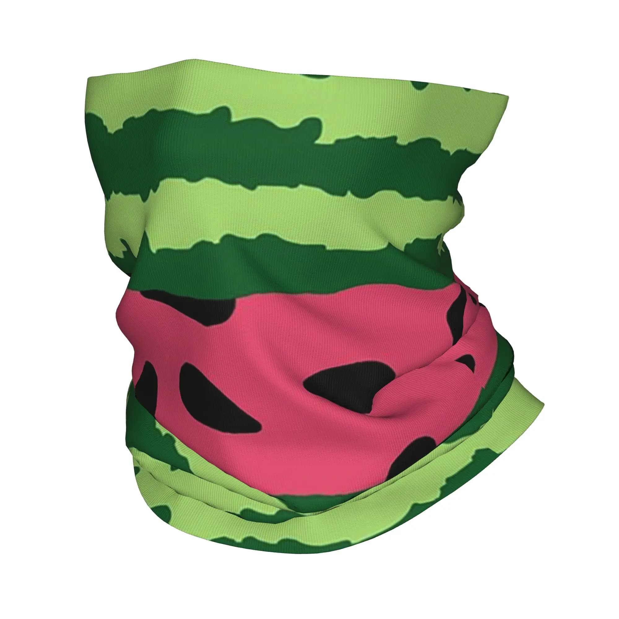 Bandana a forma di anguria, sciarpa stampata, maschera multifunzione per il viso, per ciclismo, per uomo, donna, adulto