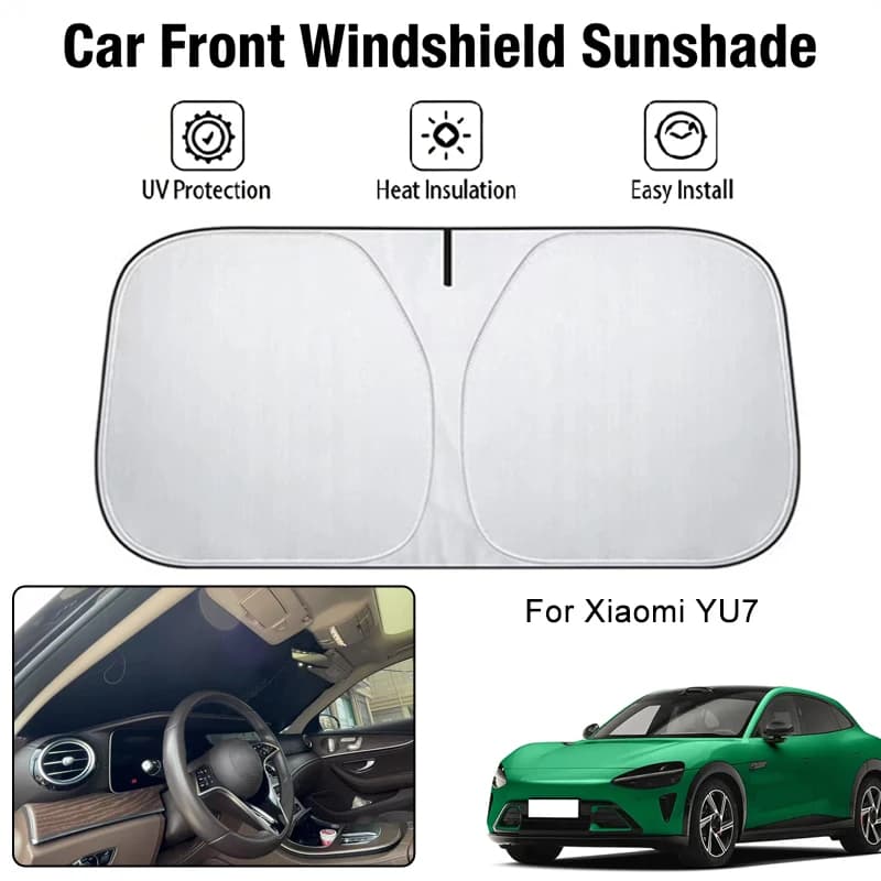Foldable Car Windshield Sun Shade UV Block Heat Insulation For Xiaomi YU7 Interior Protection Automobiles