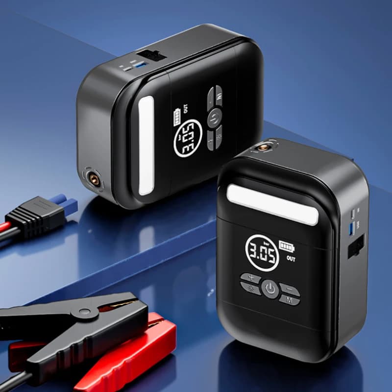 Avviatore di emergenza da 20.000 MAh con compressore d'aria Avviatore di emergenza per auto ad alta potenza con compressore d'aria 12 V con pompa d'aria