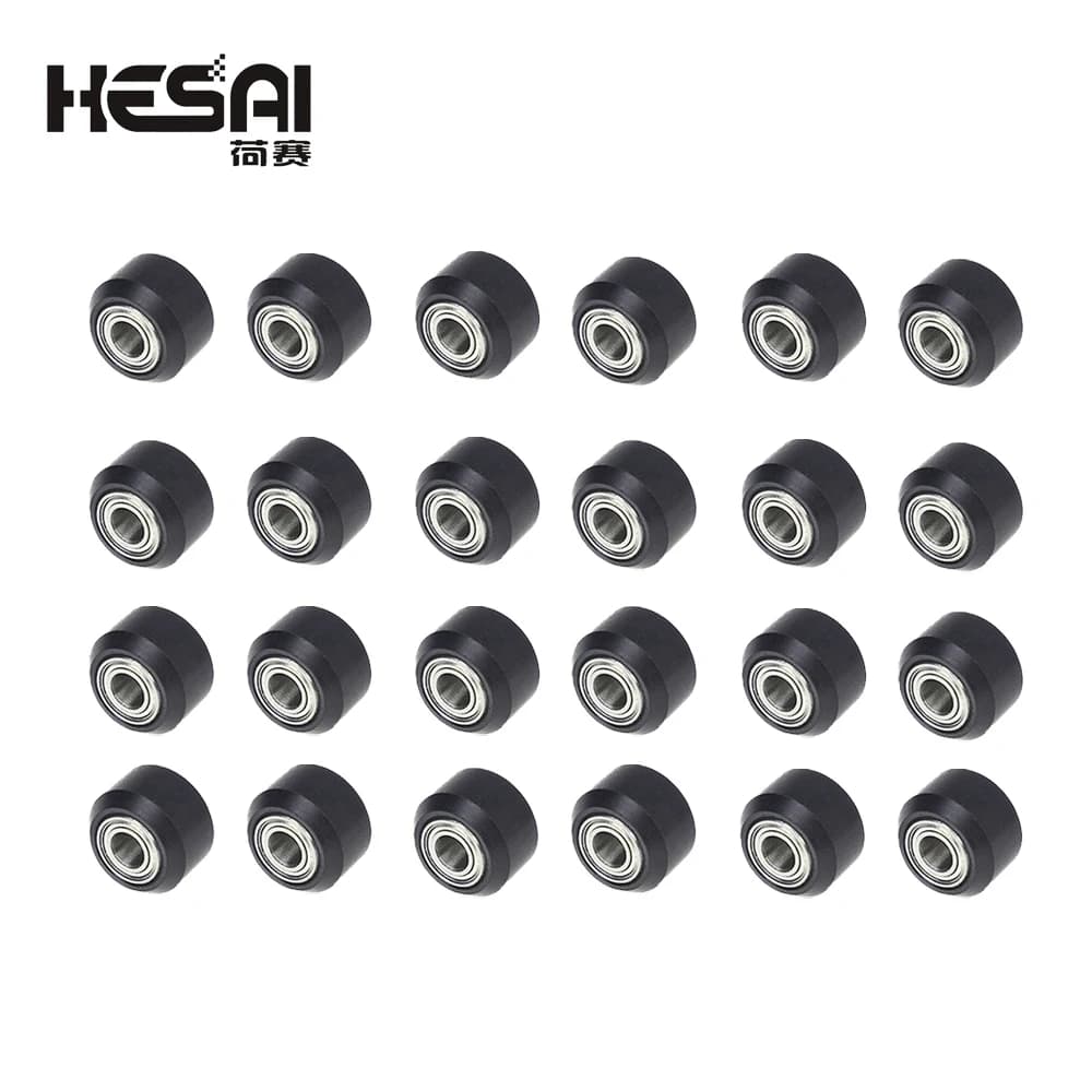 Lot 12/24 pieces 3D Printer Parts 3D CNC Openbuilds Wheel with Bearing Wheel Pulley Bearing Perlin Ender 3D Printer