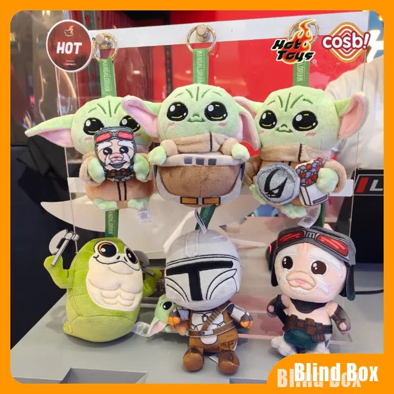 Disponibile Originale Hot Toys The Mandalorian & Grogu Cosbi Blind Box Portachiavi Regalo Giocattoli Din Djarin Action Figure Regali Giocattolo