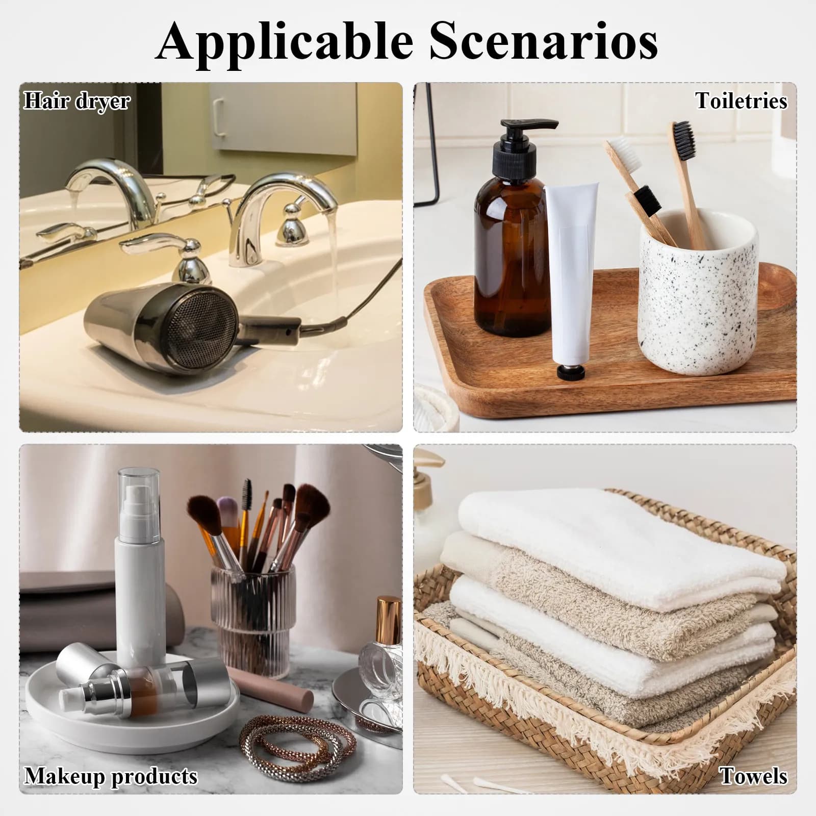 Fine textured linen hairdryer bag, closure with coulisse, portable travel case, reusable and washable, for carrying the hair dryer