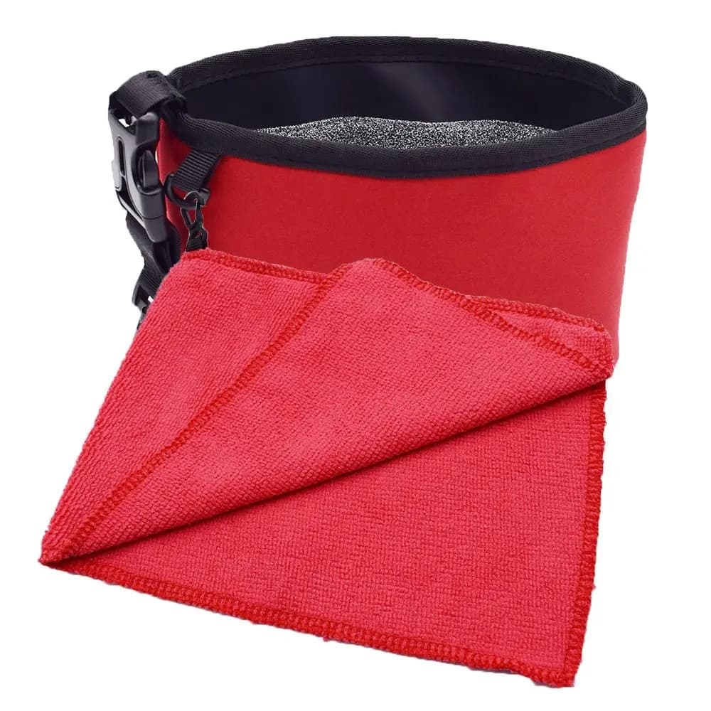 Portable Golf Club Cleaning Bag with Fabric Durable Golf Cleaning Bag Washable Water Resistant Golf Ball Wash Bag