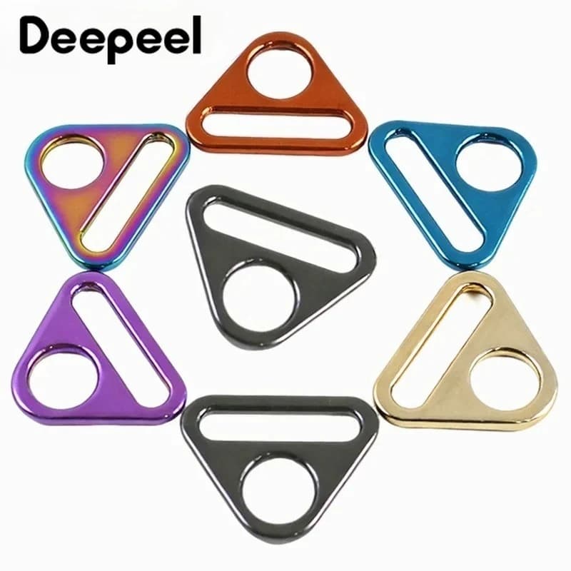 5-20 Pezzi Fibbie ad Anello Antiscivolo in Metallo da 25mm per Zaini, Fibbie di Regolazione per Cinghie, Chiusure per Borse, Bottoni per Cinture, Accessori Fai-da-Te per Borse