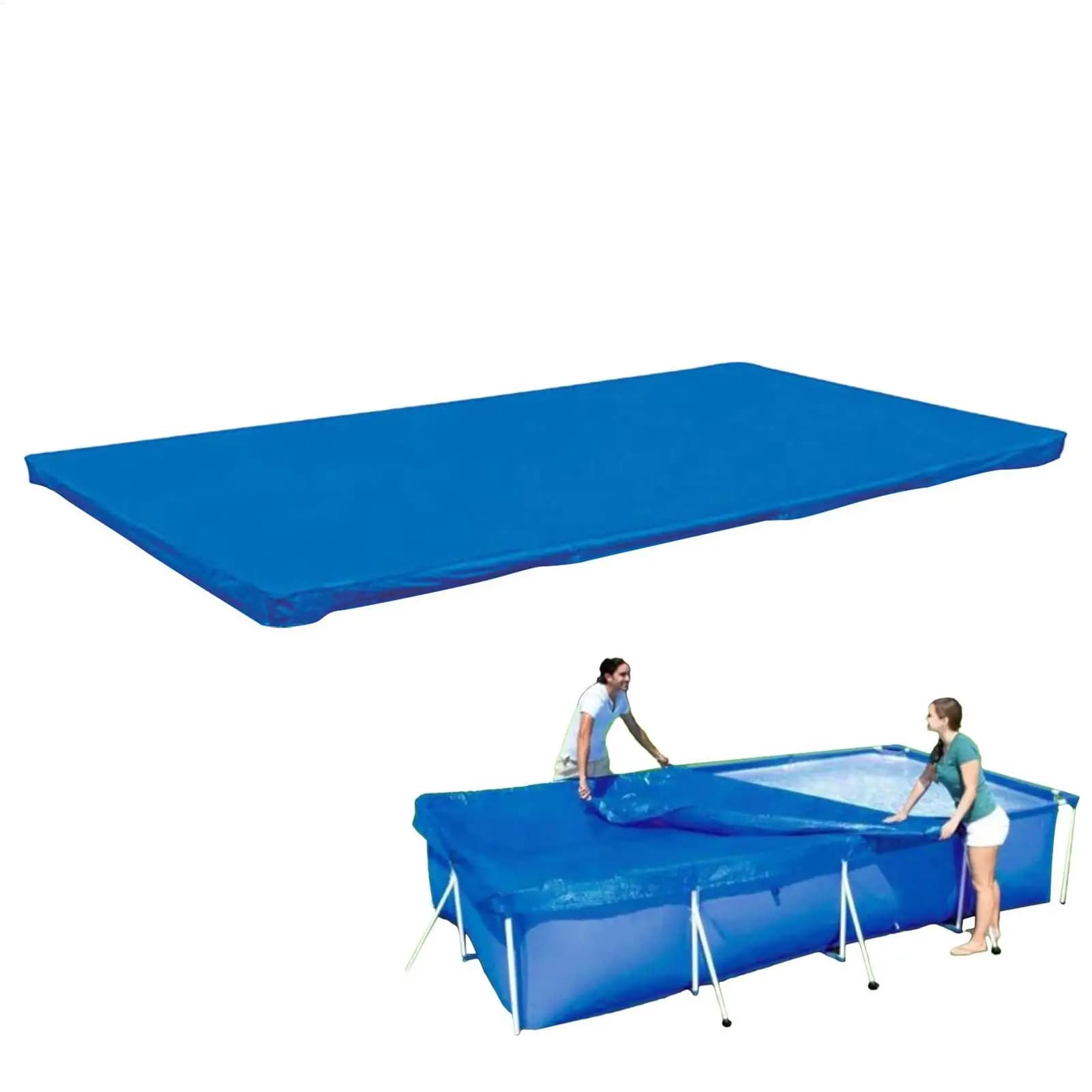 Coperture per piscine Copertura per piscina invernale rettangolare resistente ai raggi UV Protezione per vasca idromassaggio antipolvere Coperta rinforzata per il calore