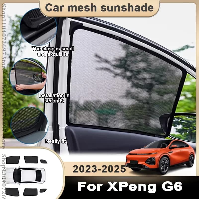 Magnete Auto Parasole Per XPeng G6 2023 2024 2025 Parabrezza Parasole Copertura Della Protezione Finestrino Laterale Anteriore Privacy Cieco Parti Strumento
