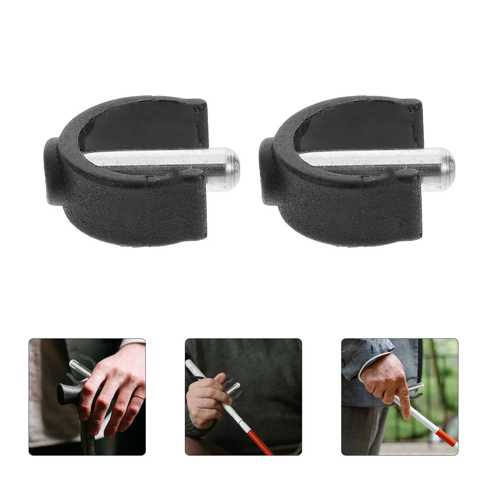 12Pcs Walker Sticks Pin Locks Compact Ergonomic C-Shaped Latch for Walking Sticks Canes Trekking Poles