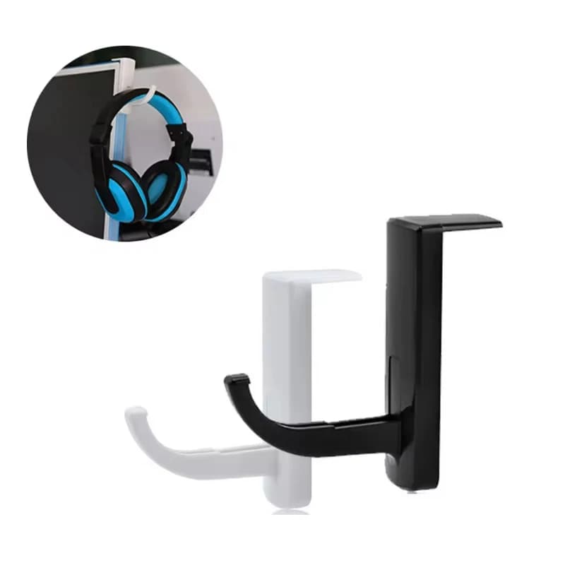 1-2-5PCS Gaming Earphone Stand Hanger Computer Monitor Rack Base Headphone Headset Stick-on Holder Accessories For All Earset