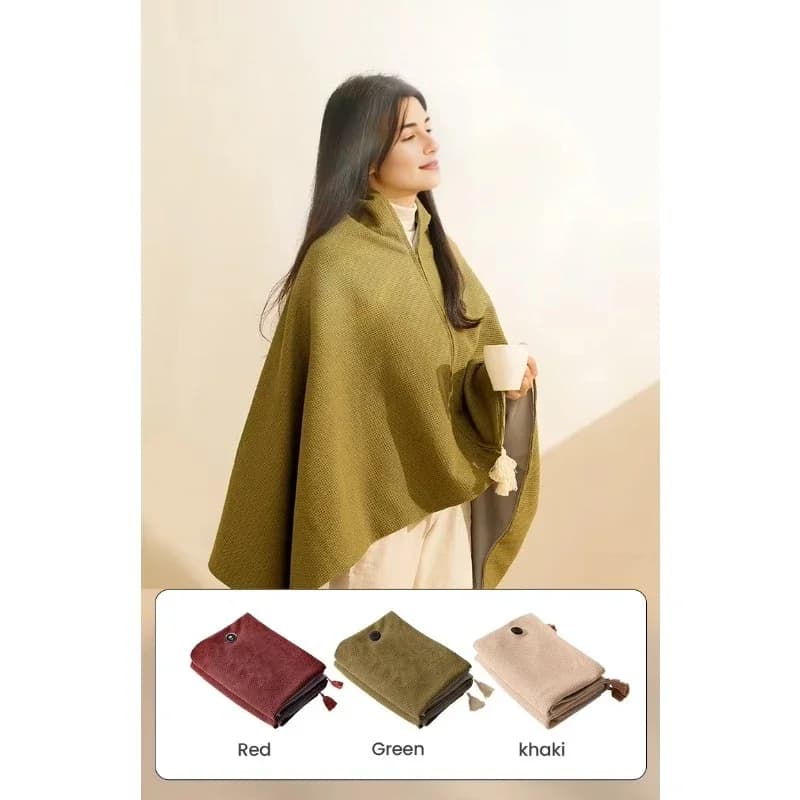 Scialle riscaldante portatile con coperta elettrica indossabile con preriscaldamento USB creativo wireless per ufficio