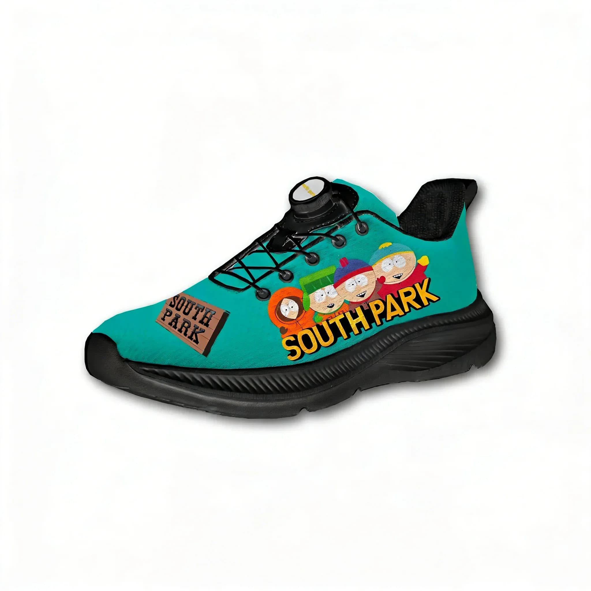 Scarpe da corsa South Park Anime Comedy per uomo e donna, senza lacci, con bottone rotante, scarpe sportive, da trekking, tempo libero, sneaker personalizzate