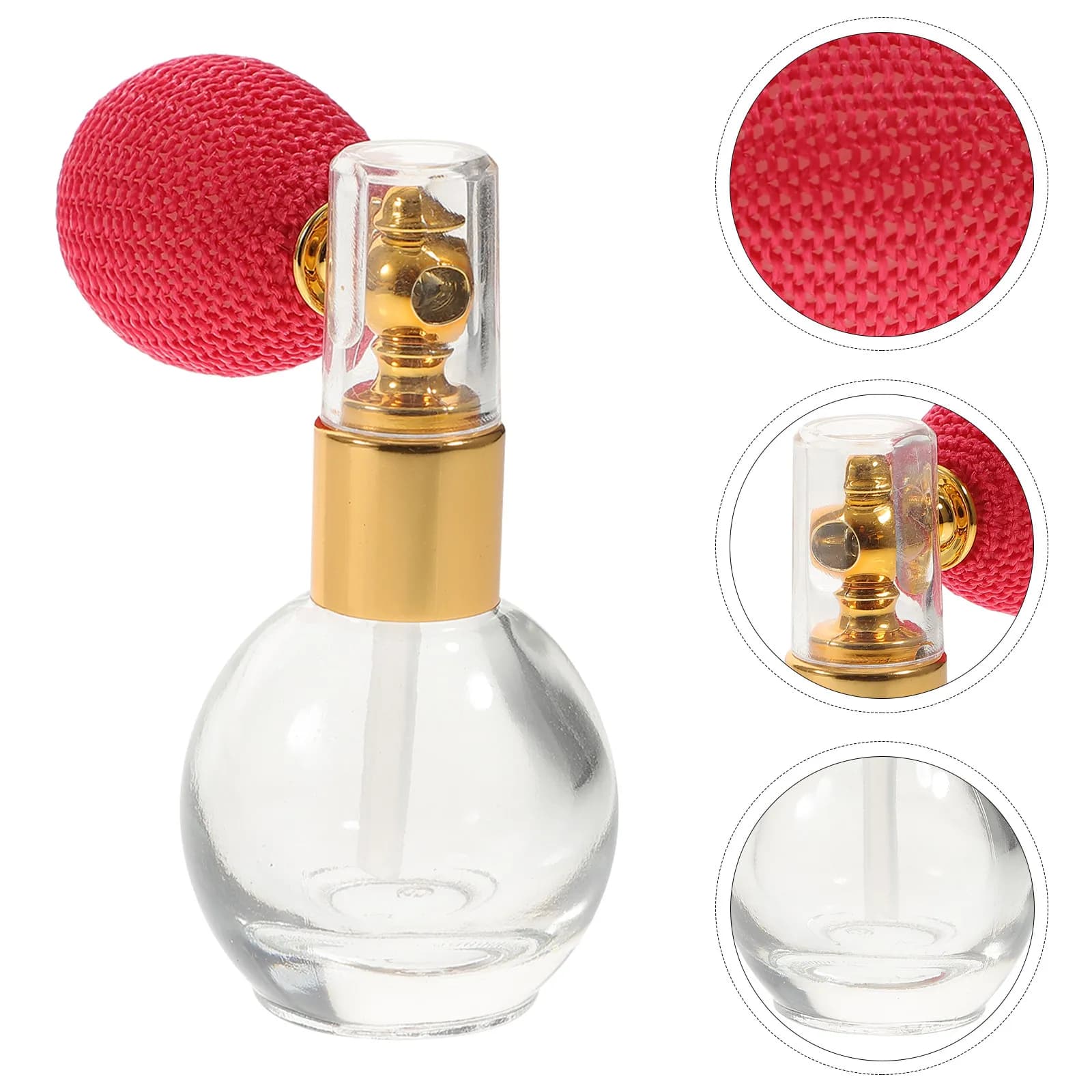 Flacone di Profumo in Vetro Trasparente da 10ml, Atomizzatore Ricaricabile per Oli Essenziali, Spray Rinfrescante, Diffusore di Fragranze per Auto e Viaggi