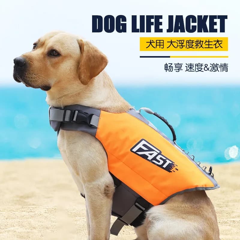 Giubbotto di Salvataggio QuickDry per Cani con Cinghie Regolabili per Nuoto Sicuro - Giacca Galleggiante Estiva per Animali Domestici