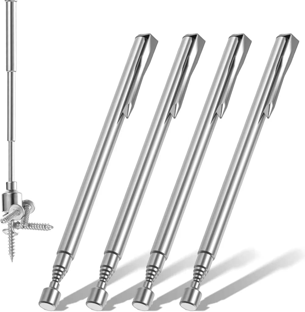 Penna Magnetica Telescopica Estensibile, Strumento di Recupero Magnetico Retrattile per Riparazione Auto, Manutenzione Macchinari, Officina e Garage