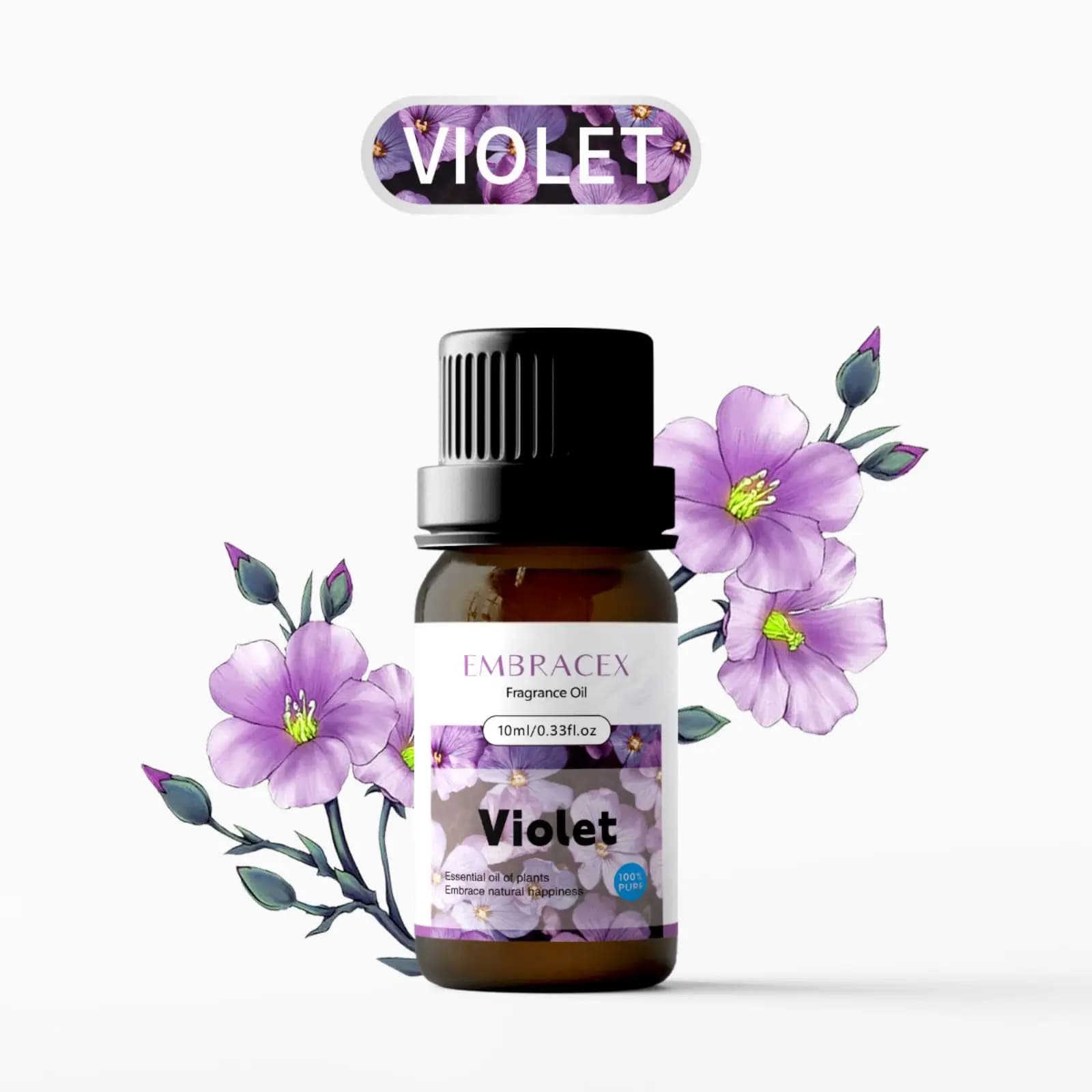 10ml Essential Oils Purple Flower Bouquet Gifts for Car Female Perfumes Aroma for Car Diffuser of fragrance aromas for home