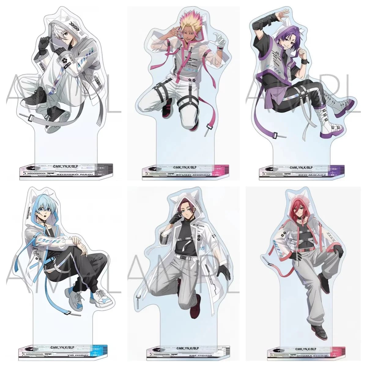 New Anime BLUE LOCK Acrylic Keychain Isagi Yoichi Model Figure Cosplay Birthday Fans Christmas Desk Decor Plate Gift