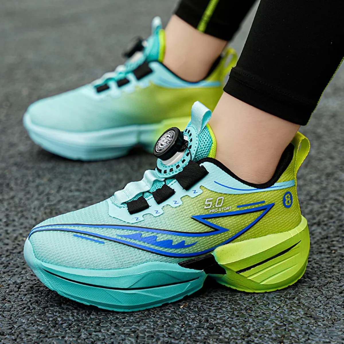 Scarpe da Corsa per Bambini, Sneakers Casual Comode con Ammortizzazione e Antiscivolo per Scuola, Allenamento e Tennis