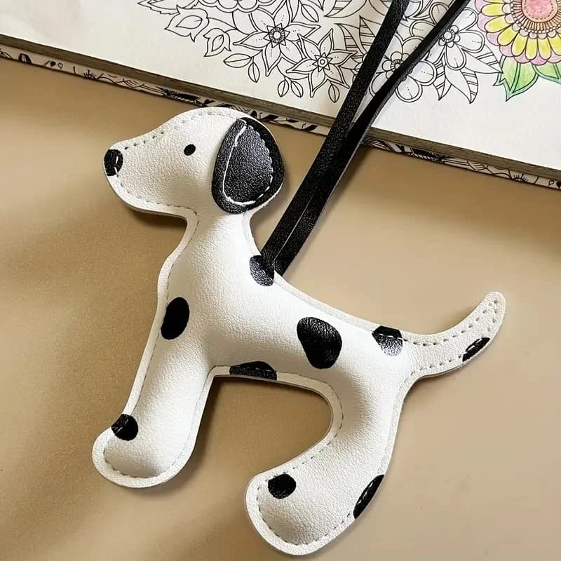 Portachiavi con Ciondolo a Forma di Cane Dalmata, Accessorio Moda per Zaino o Borsa a Tracolla, Adorabile Regalo per Donne
