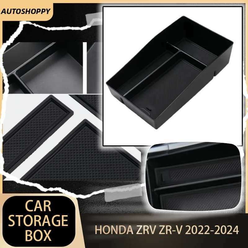 Per Honda ZRV ZR-V 2022-2024 ABS Auto Bracciolo Scatola di Immagazzinaggio Vassoio Console Centrale Titolare Contenitore Organizzatore Interno Acc