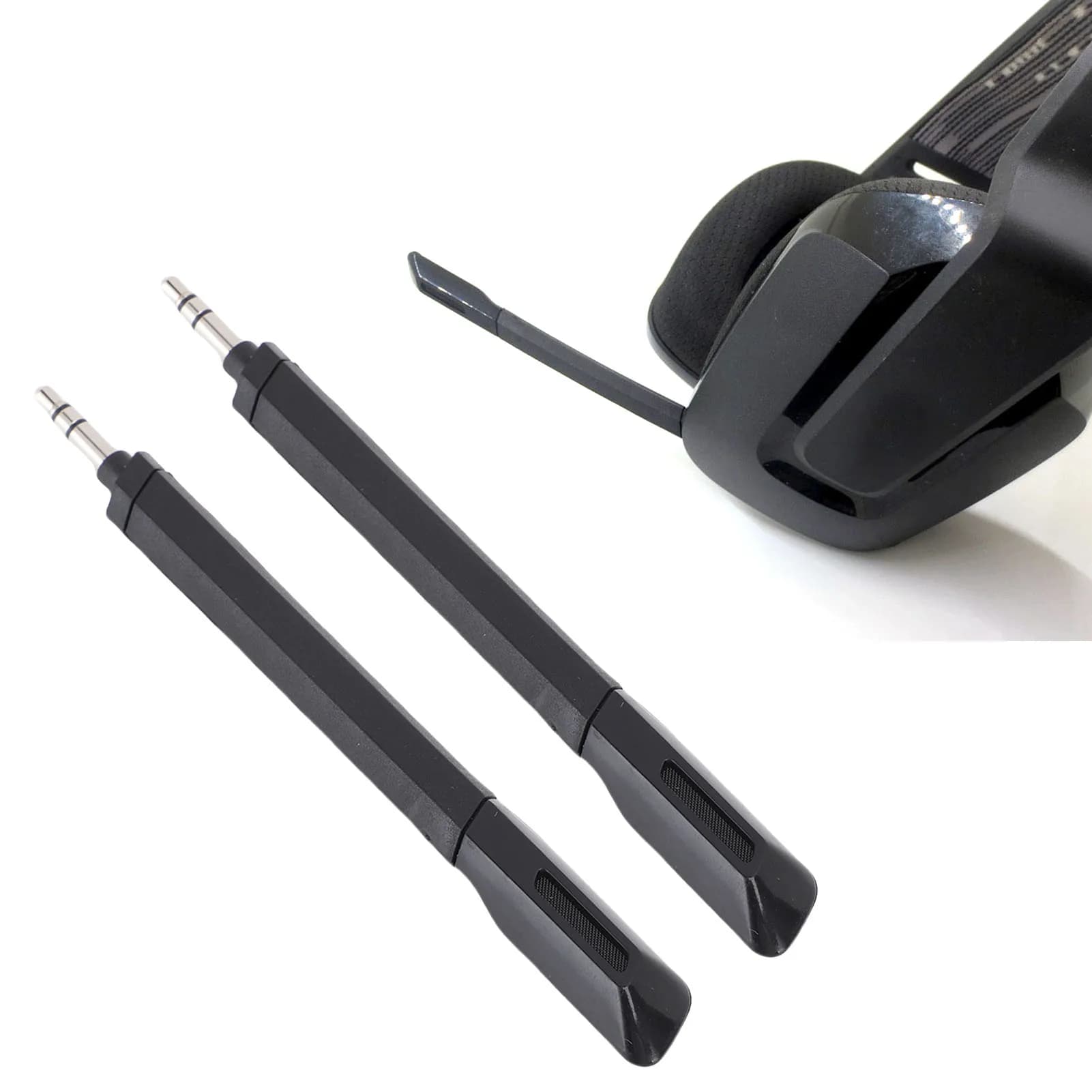 2 microphones suitable for Logitech G733 Lightspeed wireless gaming headphones Detachable microphones with 3.5 mm noise cancellation