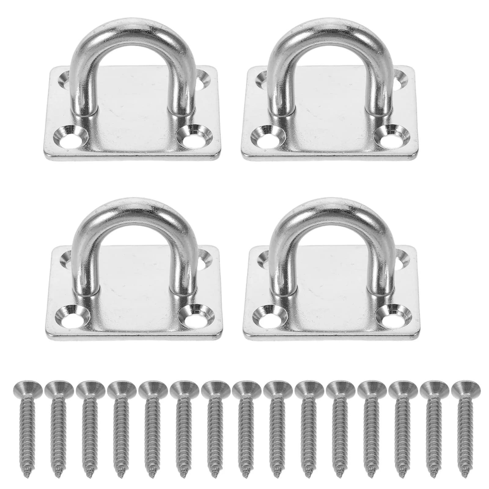 Hammock Hanging Kit 4Pcs Heavy Duty Stainless Steel Wall Ceiling Hooks for Indoor Outdoor Swing Chair