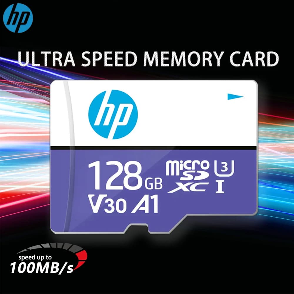 Scheda di memoria HP Micro SD Classe 10 64 GB 128 GB U3 4K Cartao De Memoria ad alta velocità Memoria Flash TF Mecard C10