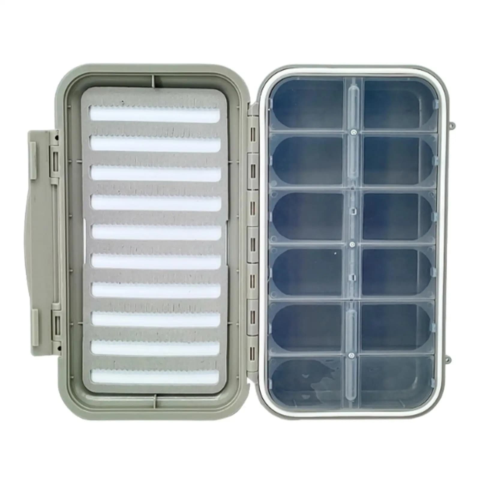 EVA Foam Fly Fishing Tackle Box Waterproof Multi Compartment Organizer for Fishing Supplies