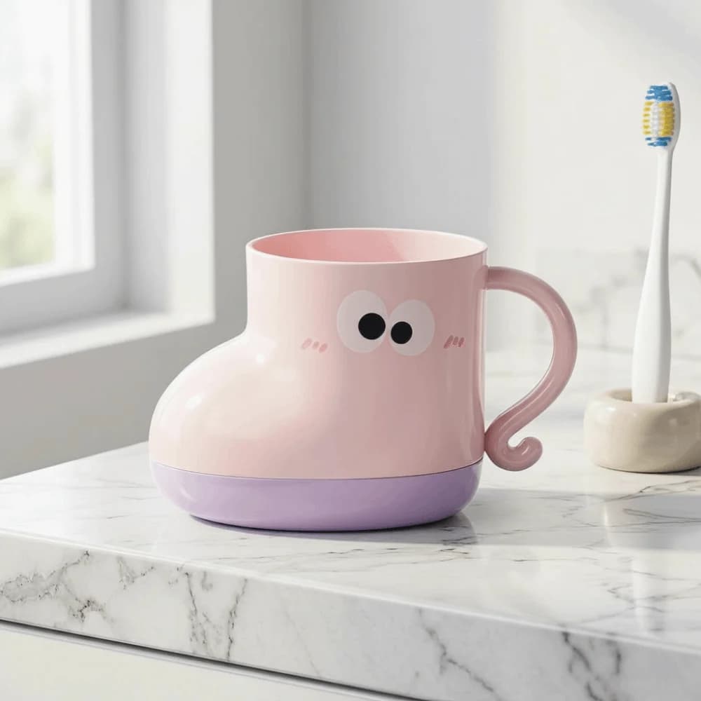 Pen Holder Cute Shoe Shape Brush Cup Toilet Cup Children Boot Mouthwash Cup Patchwork Plastic Couple Toothbrush Cup Student