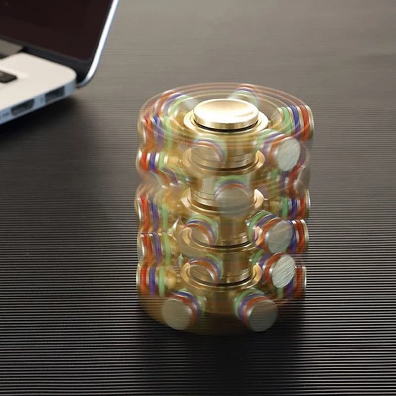 Unico giroscopio con punta delle dita, gadget per cose interessanti, giocattoli in metallo EDC per alleviare l'ansia e lo stress per adulti