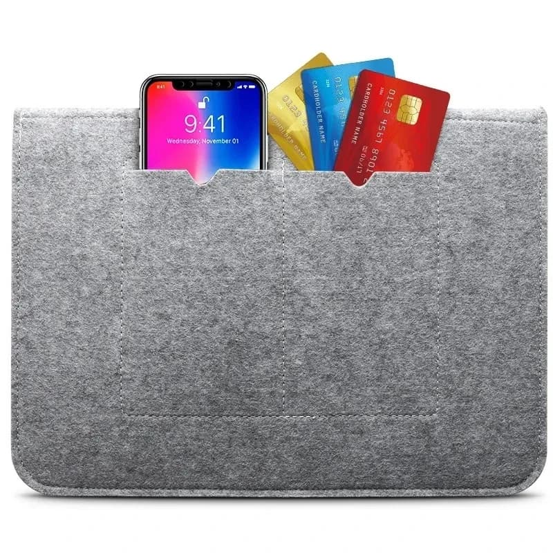 Custodia per Laptop in Feltro Ultraleggera + Borsa Porta Mouse per MacBook Air 13/15 A3429/A3434/A3426 M4 M5 13/14/15/16 pollici (Modelli 2025/2026)