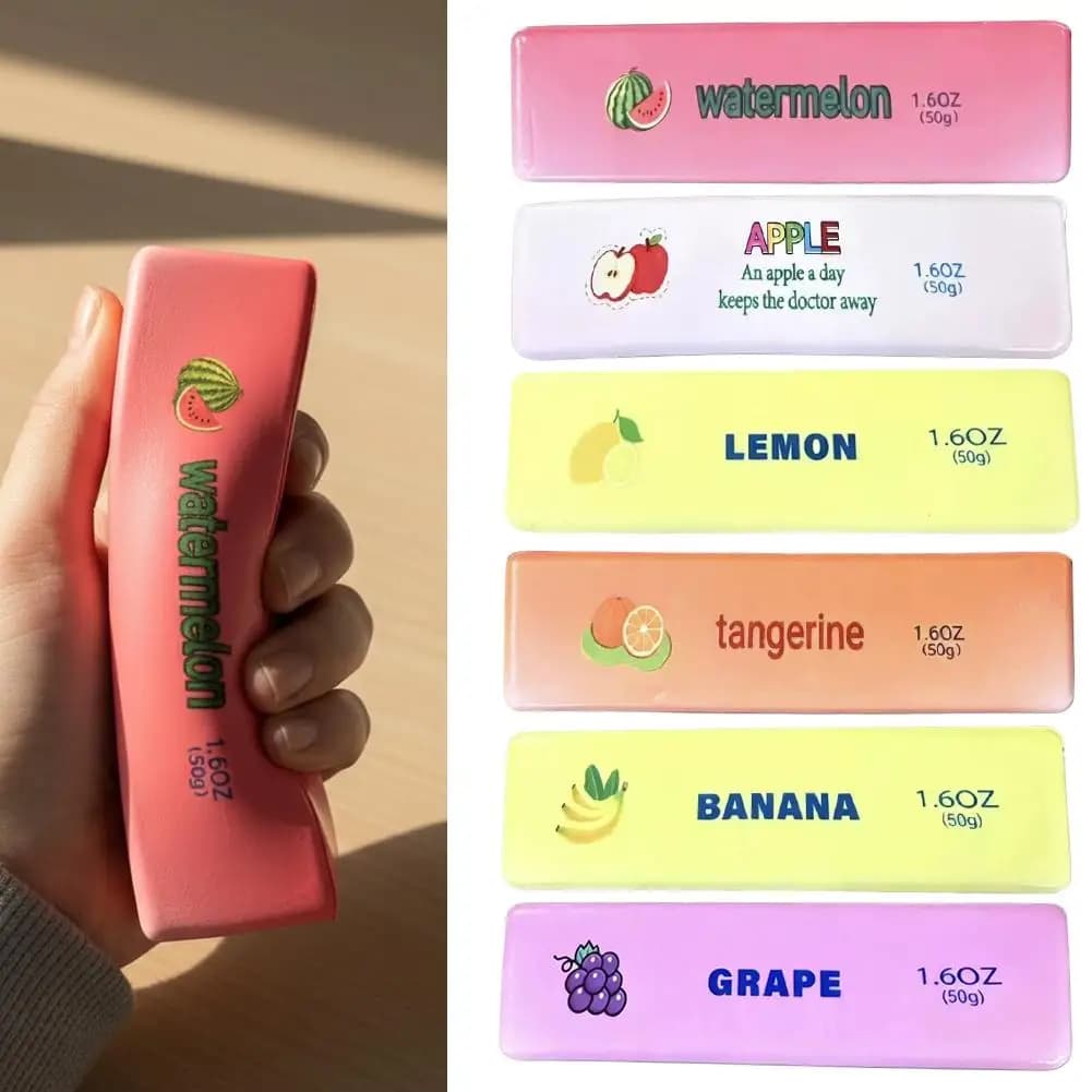 Fruit Butter Stick Squishy Toy Slow Rebound Cute Soft Stress Relief Sensory Fidget Toys for Kids Adults Anxiety Relief Gift