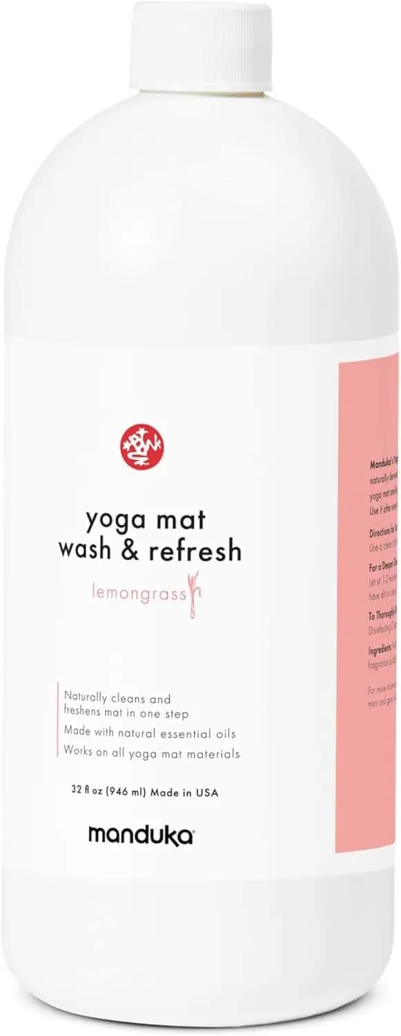 Natural cleansing spray for yoga mats - 100% essential oils, not irritating and suitable for pets, citronella scent, 32 oz