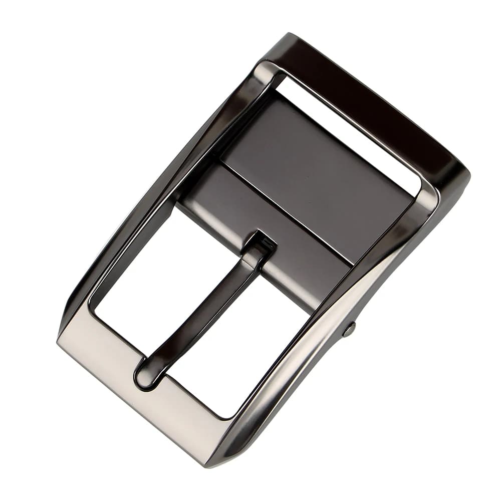 Sogefimen 1 3/8"(35mm) Belt Buckle Replacement Buckle Reversible Classic Business Buckle Black Zinc Alloy Pin Buckle Accessories