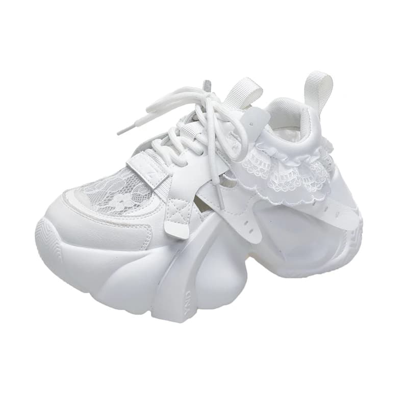Scarpe Vulcanizzate da Donna Nuove 2026 Lussuose Primavera Estate Sneakers con Plateau Alto 8CM Suola Spessa Scarpe Casual da Donna Stile Dad Shoes