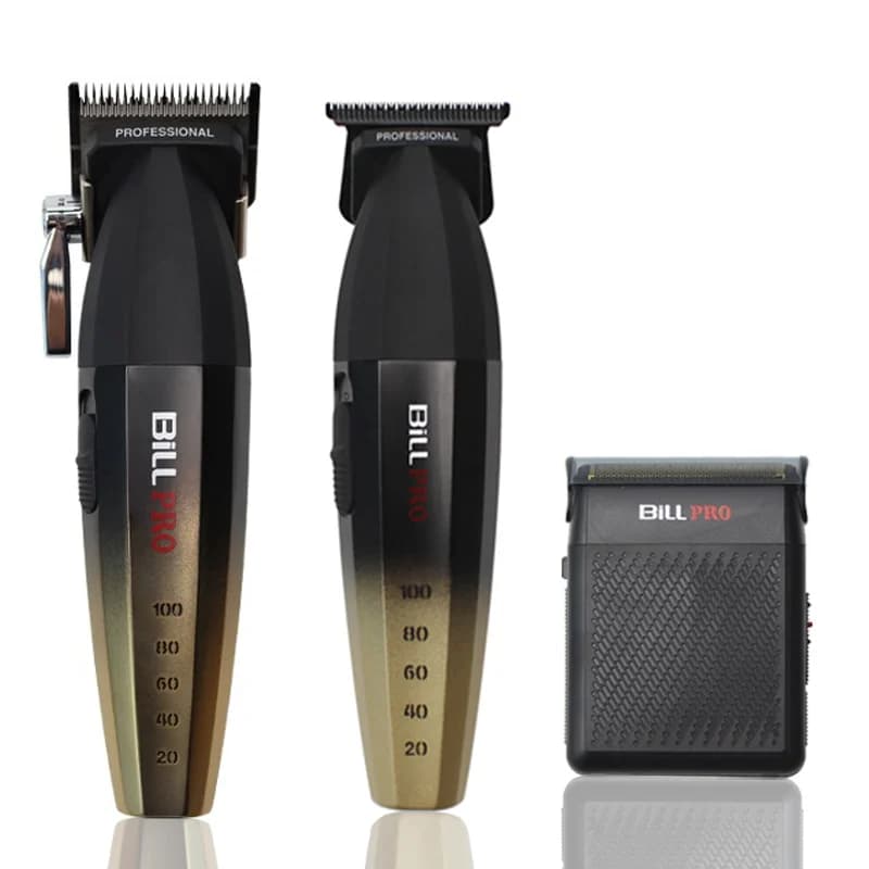 Bill Pro Haircuts Professional Kit DLC 9000 RPM T-Blade Barbiere Barba Trimmer Machines for Men's Hair Cutting Machine