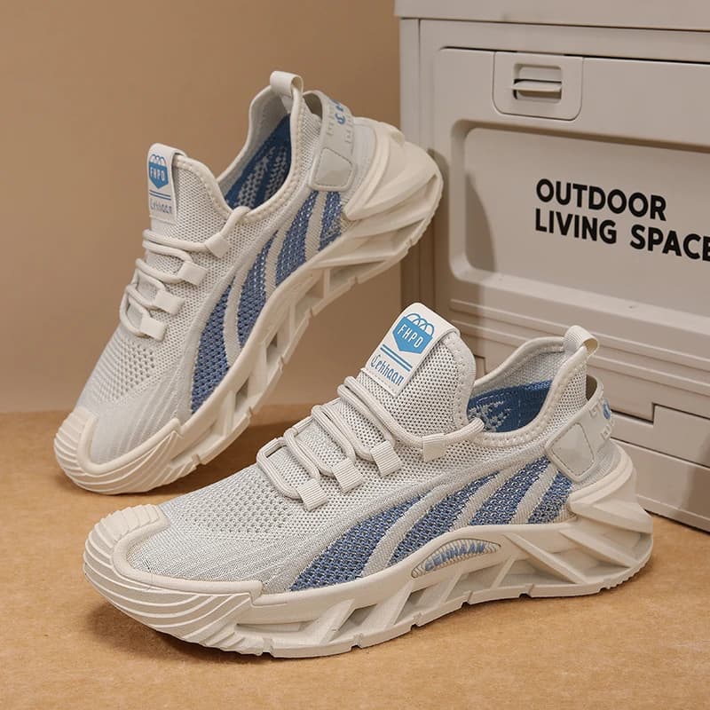 Scarpe Sportive Casual Leggere da Uomo, Sneakers Traspiranti per Esterni, Scarpe da Corsa Nere in Mesh, Scarpe Atletiche da Jogging e da Passeggio