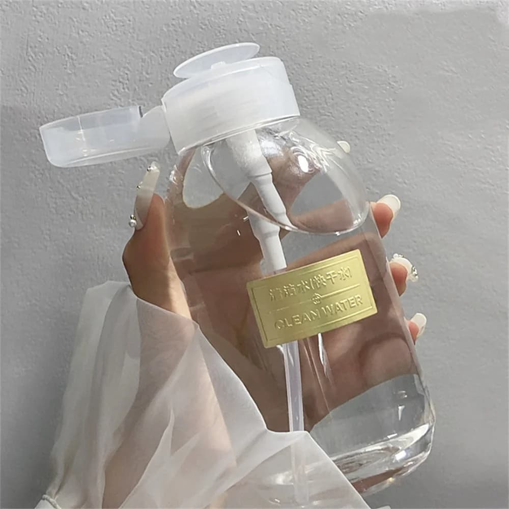 150/200/300/500ml flacone per la rimozione del Manicure flacone per pompa vuoto trasparente Dispenser cosmetico per la rimozione dello smalto per unghie portatile