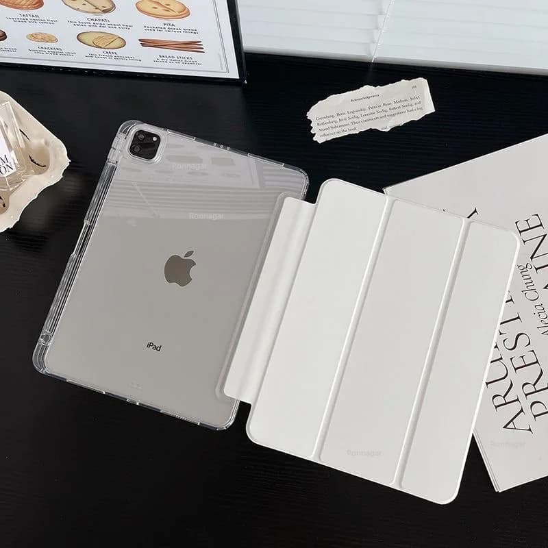 Custodia con Porta Penna per iPad 12a Gen A19, 11a Gen A16, Air 11, 13 M4 M3 M2, iPad 10a Gen, 8, 9a Gen 10.2, 10.5, Pro 11 M4 M5, Air 4, 5 10.9, 12.9