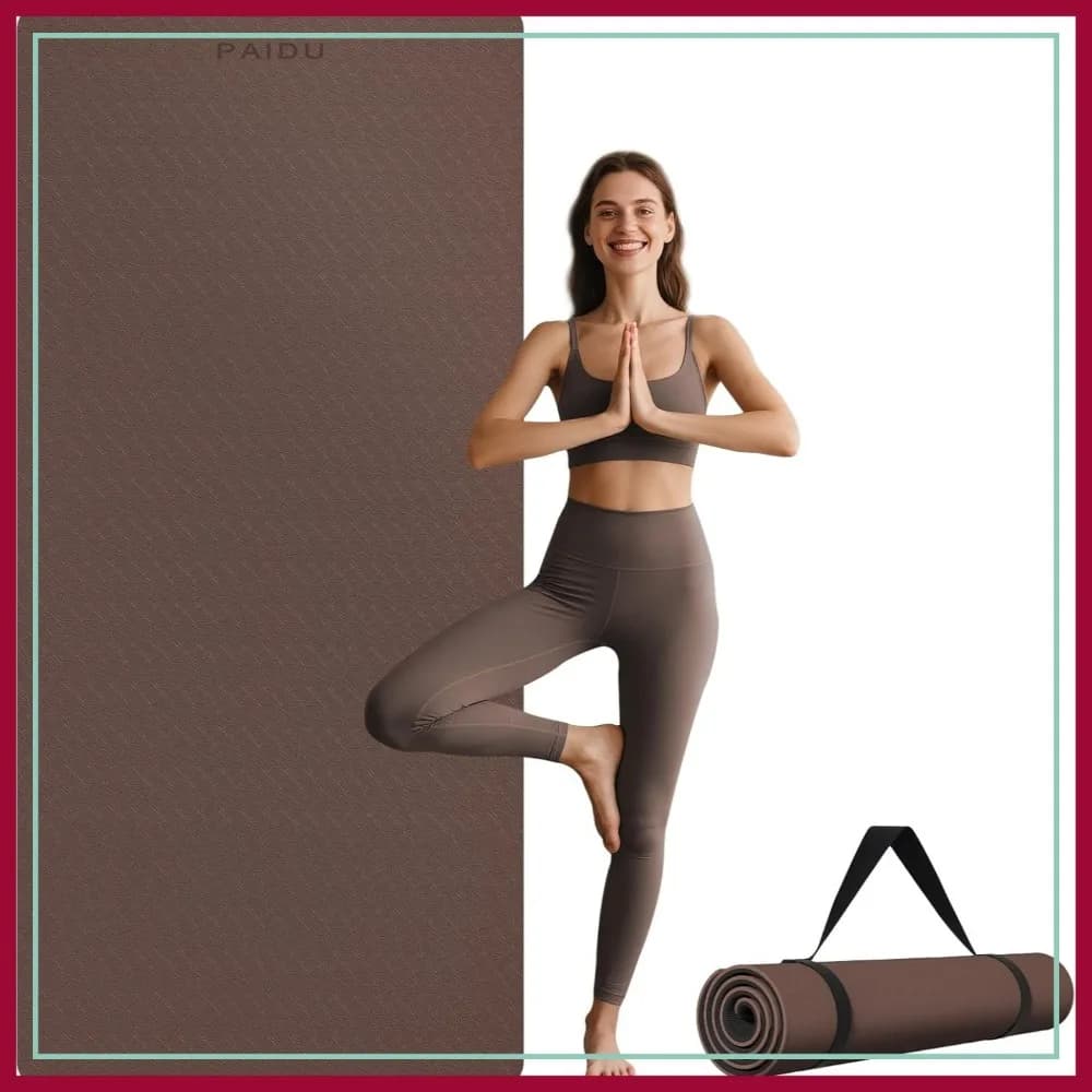Tappetino Yoga Extra Lungo e Largo 76x33x0.4 Pollici, Antiscivolo e Spesso per Esercizi a Casa, Palestra, Yoga e Pilates