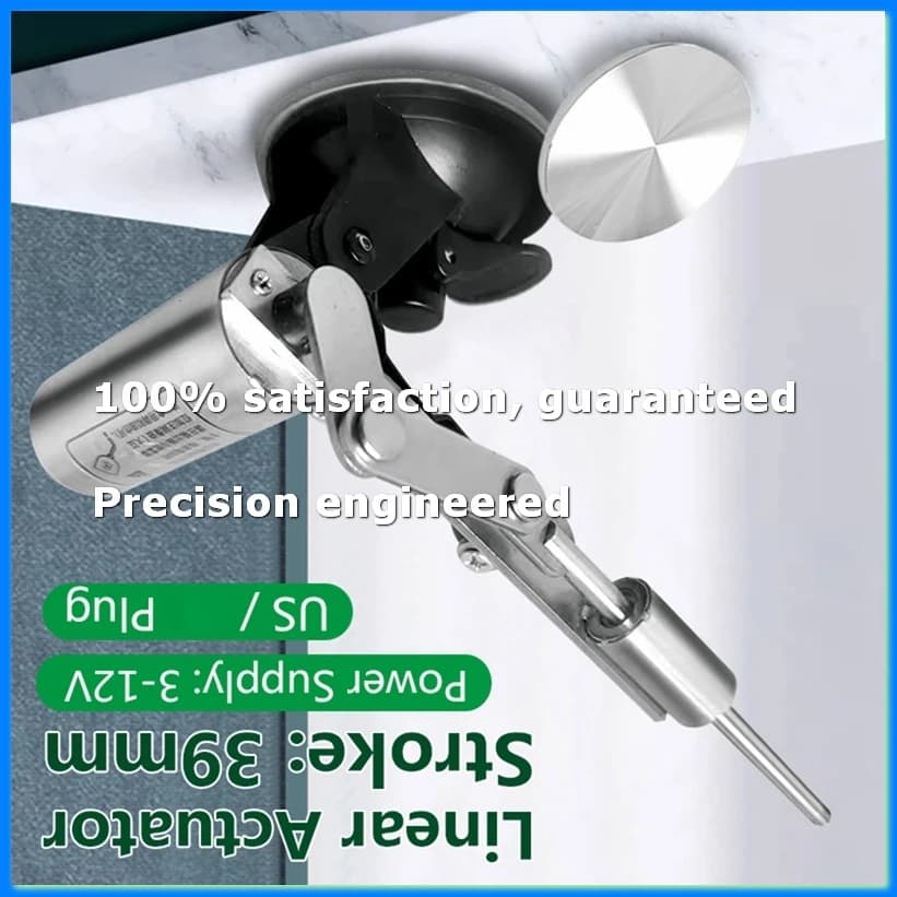Reciprocating Telescopic Motor 39mm Stroke Linear Actuator 12V Reciprocating Mechanism Connector 60mm SuctionCup US Plug-A07G