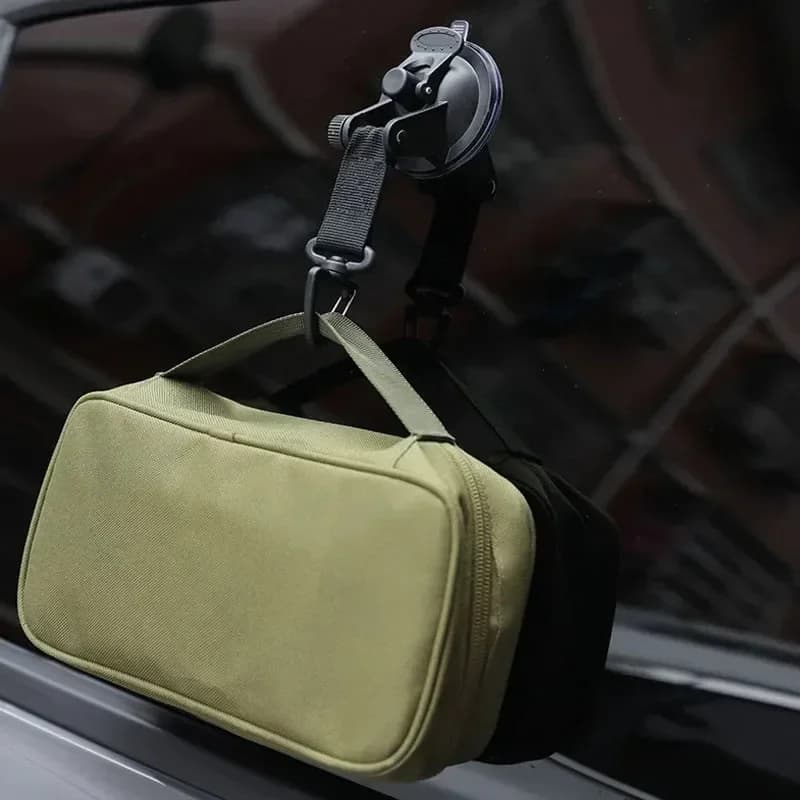 Strong Car Suction Cup Anchor Outdoor Tent Securing Hook Heavy Duty Tie Down Camping Canopy Awning Carabiner