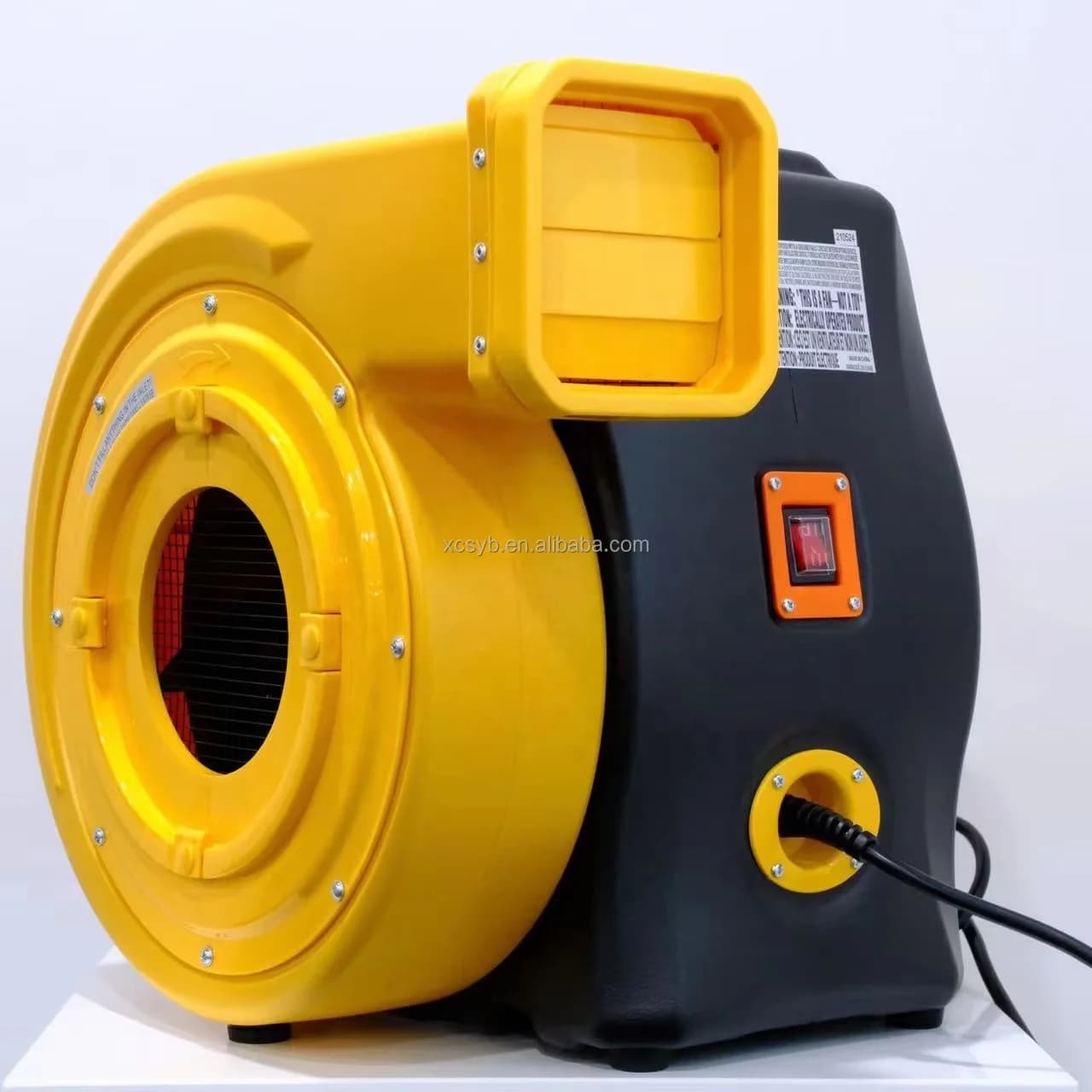 Ventilatore Elettrico HW 1.5E con Guscio in Plastica, Pompa d'Aria Commerciale per Gonfiabili, Ventilatore Centrifugo per Parchi Giochi