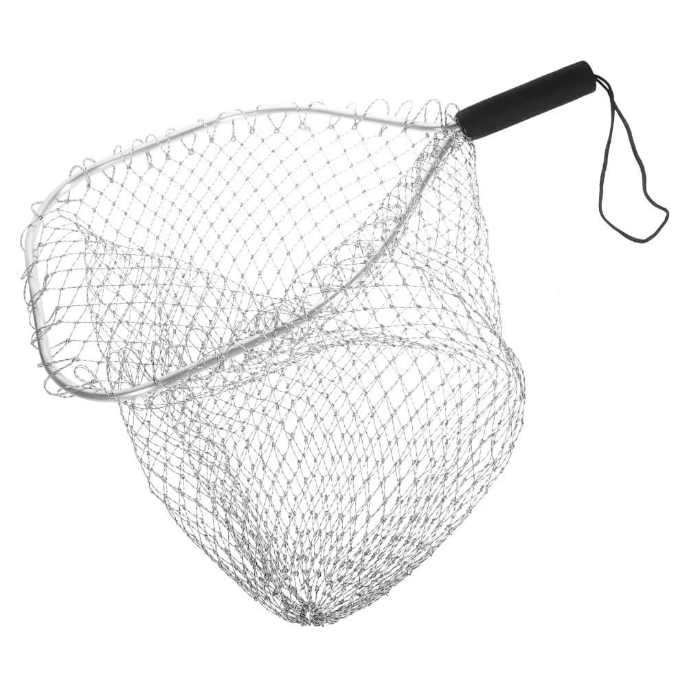 Mesh Fabric Fishing Net Mesh 30cm Square Anti-hook Fishing Catching Basket Large Capacity Alloy Material